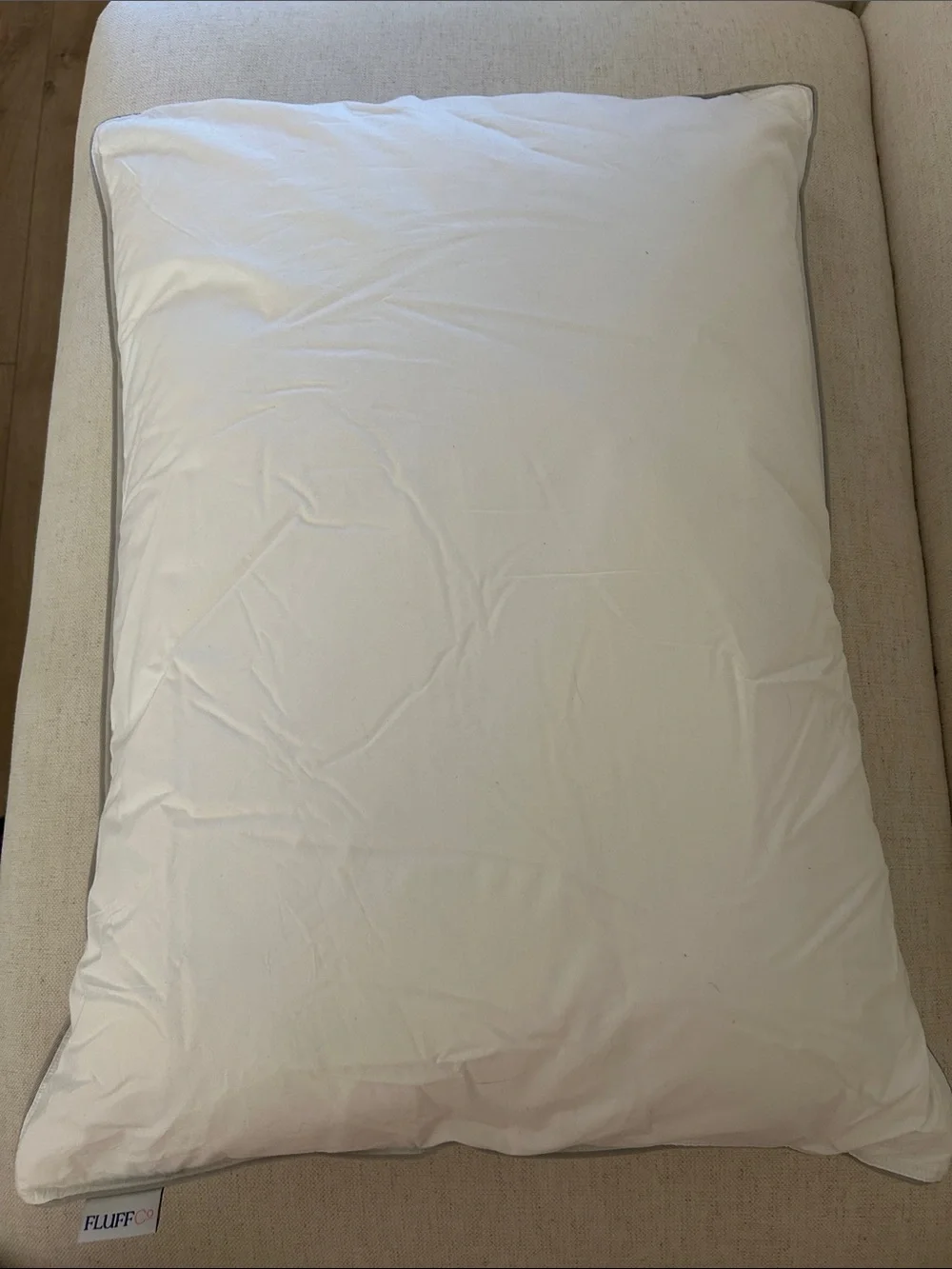 Fluff Co Down & Feather Classic Hotel Pillow, Standard Size, SOFT, New open box